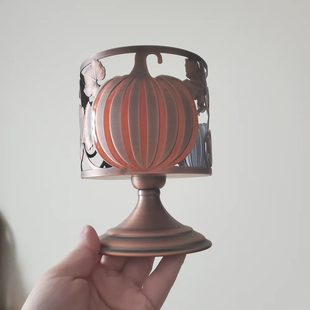 Bath & Body Works Pumpkin 3 Wick Candle Holder